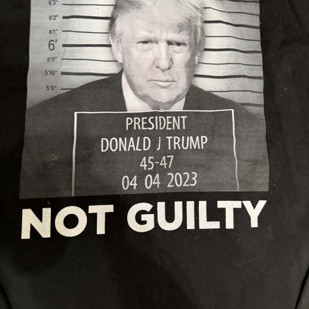 Trump Mugshot Not Guilty Trump Arrest 45-47 Political Satire Funny Trump Shirts - Picture 3 of 7